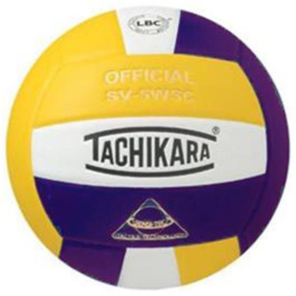 Tachikara Tachikara SV5WSC.GWP Sensi-Tec Composite High Performance Volleyball - Gold-White-Purple SV5WSC.GWP